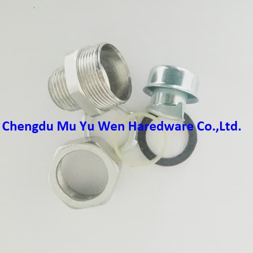 Nickel plated brass straight connector